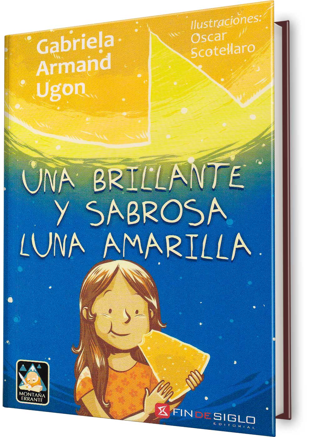 Una brillante y sabrosa luna amarilla